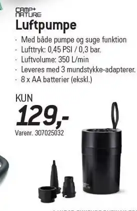 Thansen Luftpumpe tilbud