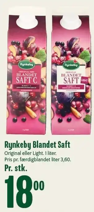 Min Købmand Rynkeby blandet saft tilbud