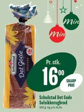 Schulstad det gode solsikkerugbrød