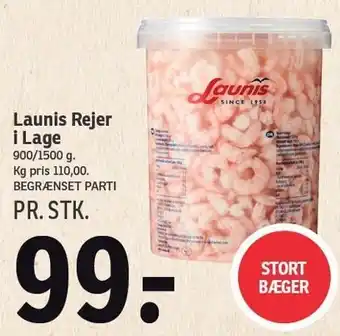 SPAR Launis rejer i lage tilbud