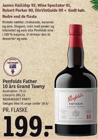 SPAR Penfolds father 10 års grand tawny tilbud