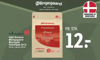 SPAR Grøn balance øllingegaard økologisk piskefløde 38% tilbud