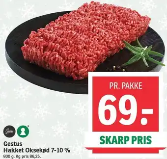 SPAR Gestus hakket oksekød 7-10% tilbud