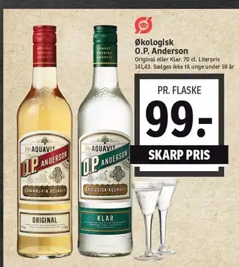 SPAR Økologisk o.p. anderson tilbud