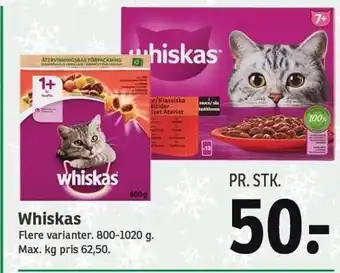 SPAR Whiskas tilbud