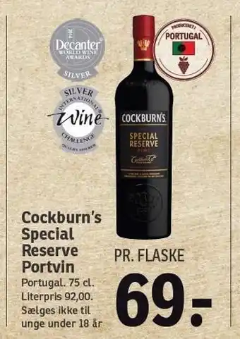 SPAR Cockburn's special reserve portvin tilbud