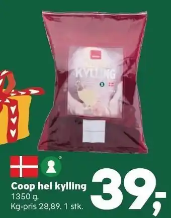 Kvickly Coop hel kylling tilbud