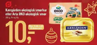 Føtex Kærgården økologisk smørbar eller Arla OKO økologisk smør tilbud