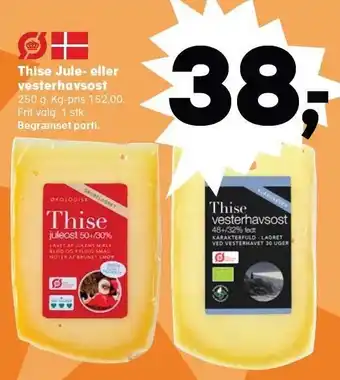 Kvickly Thise jule- eller vesterhavsost tilbud
