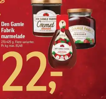 Føtex Den Gamle Fabrik marmelade tilbud