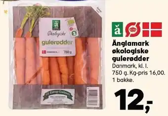 Kvickly Änglamark økologiske gulerødder tilbud