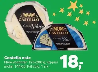 Kvickly Castello oste tilbud