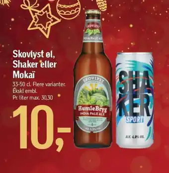 Føtex Skovlyst øl, Shaker eller Mokaï tilbud