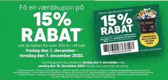 Kvickly Få en værdikupon på 15% rabat tilbud