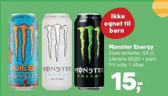 Kvickly Monster energy tilbud