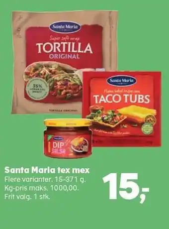 Kvickly Santa maria tex mex tilbud