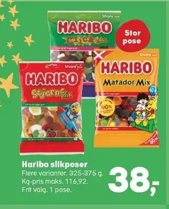 Kvickly Haribo slikposer tilbud
