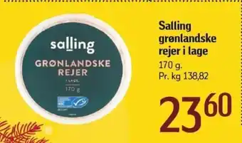 Føtex Salling grønlandske rejer i lage tilbud