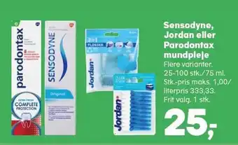 Kvickly Sensodyne jordan eller parodontax mundpleje tilbud