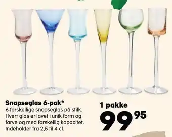 Snapseglas 6-pak