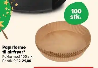 Papirforme til airfryer