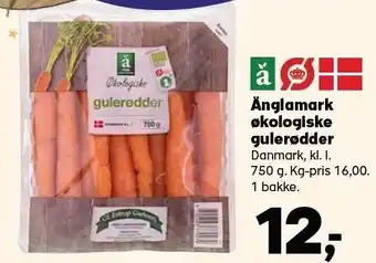 SuperBrugsen Änglamark økologiske gulerødder tilbud