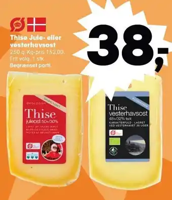 SuperBrugsen Thise jule- eller vesterhavsost tilbud