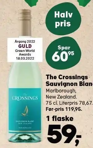 SuperBrugsen The crossings sauvignon blanc tilbud