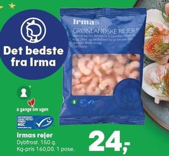 SuperBrugsen Irmas rejer tilbud