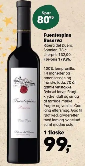 SuperBrugsen Fuentespina reserva tilbud