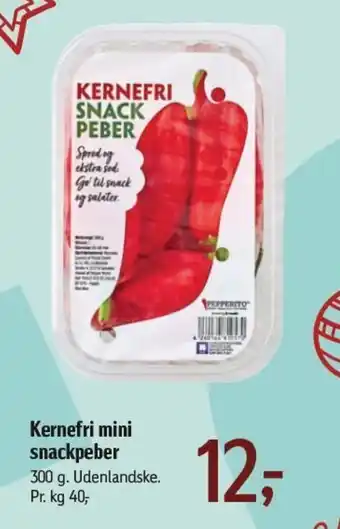 Kernefri mini snackpeber