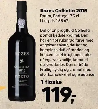 SuperBrugsen Rozés colheita 2015 tilbud