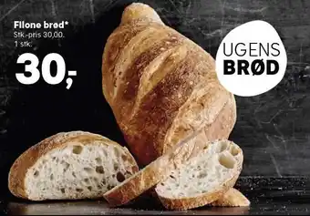 SuperBrugsen Filone brød tilbud