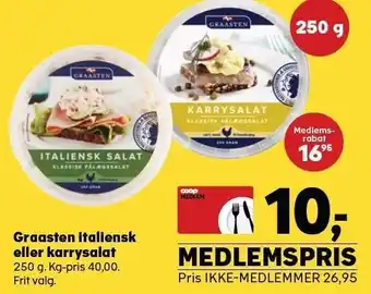 SuperBrugsen Graasten italiensk eller karrysalat tilbud