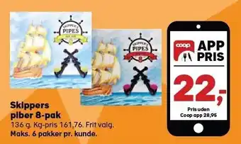 SuperBrugsen Skippers piber 8-pak tilbud