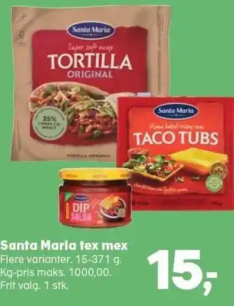SuperBrugsen Santa maria tex mex tilbud