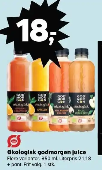 SuperBrugsen Økologisk godmorgen juice tilbud