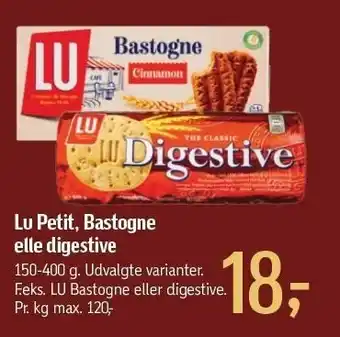 Føtex Lu petit, bastogne elle digestive tilbud