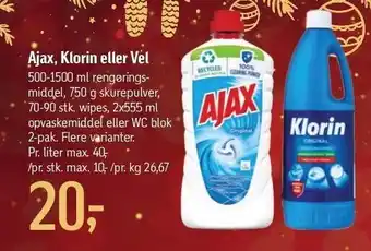 Føtex Ajax, klorin el. vel tilbud