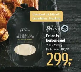 Føtex Salling Princip Frilands berberieand tilbud