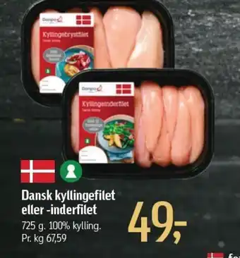 Føtex Dansk kyllingefilet eller -inderfilet tilbud