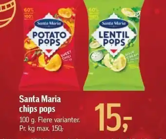 Føtex Santa Maria chips pops tilbud