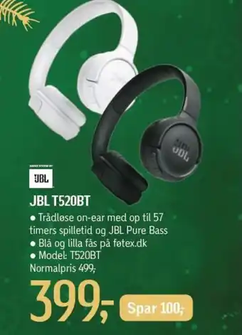 Føtex JBL T520BT tilbud