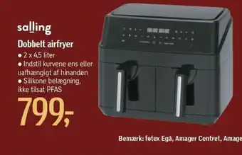 Føtex Dobbelt airfryer tilbud