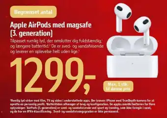Føtex Apple AirPods med magsafe (3. generation] tilbud