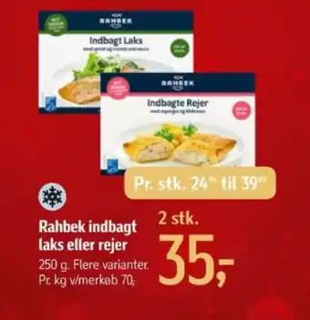 Føtex Rahbek indbagt laks eller rejer tilbud