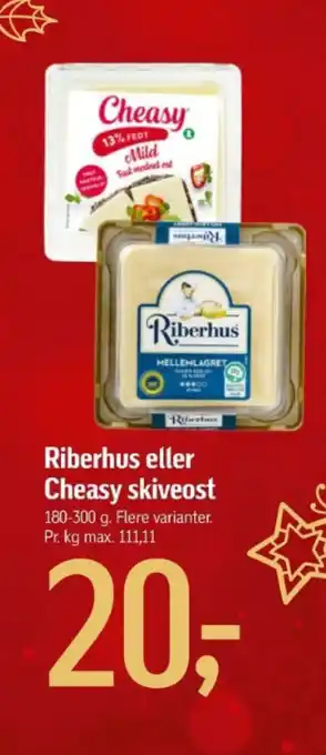 Føtex Riberhus eller Cheasy skiveost tilbud