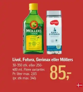 Føtex Livol, Futura, Gerimax eller Möllers tilbud