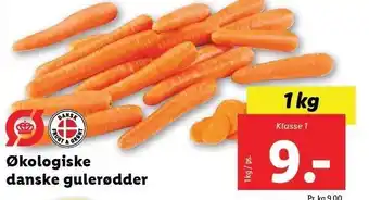 Lidl Økologiske danske gulerødder tilbud