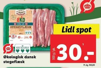 Lidl Økologisk dansk stegeflæsk tilbud